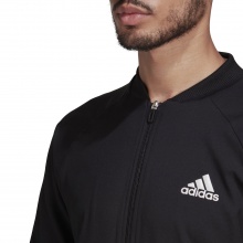 adidas Kurtka treningowa do tenisa Stretch Woven (materiał elastyczny, pochłaniający wilgoć) #22 czarna męska